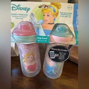 Set of 4 Disney Princess and Minnie Mouse Sippy Cups